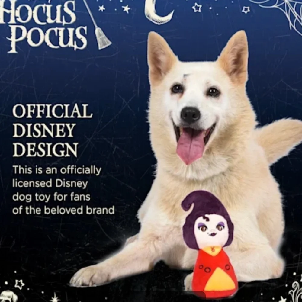 NWT set 2 Disney Hocus Pocus dog squeak toys